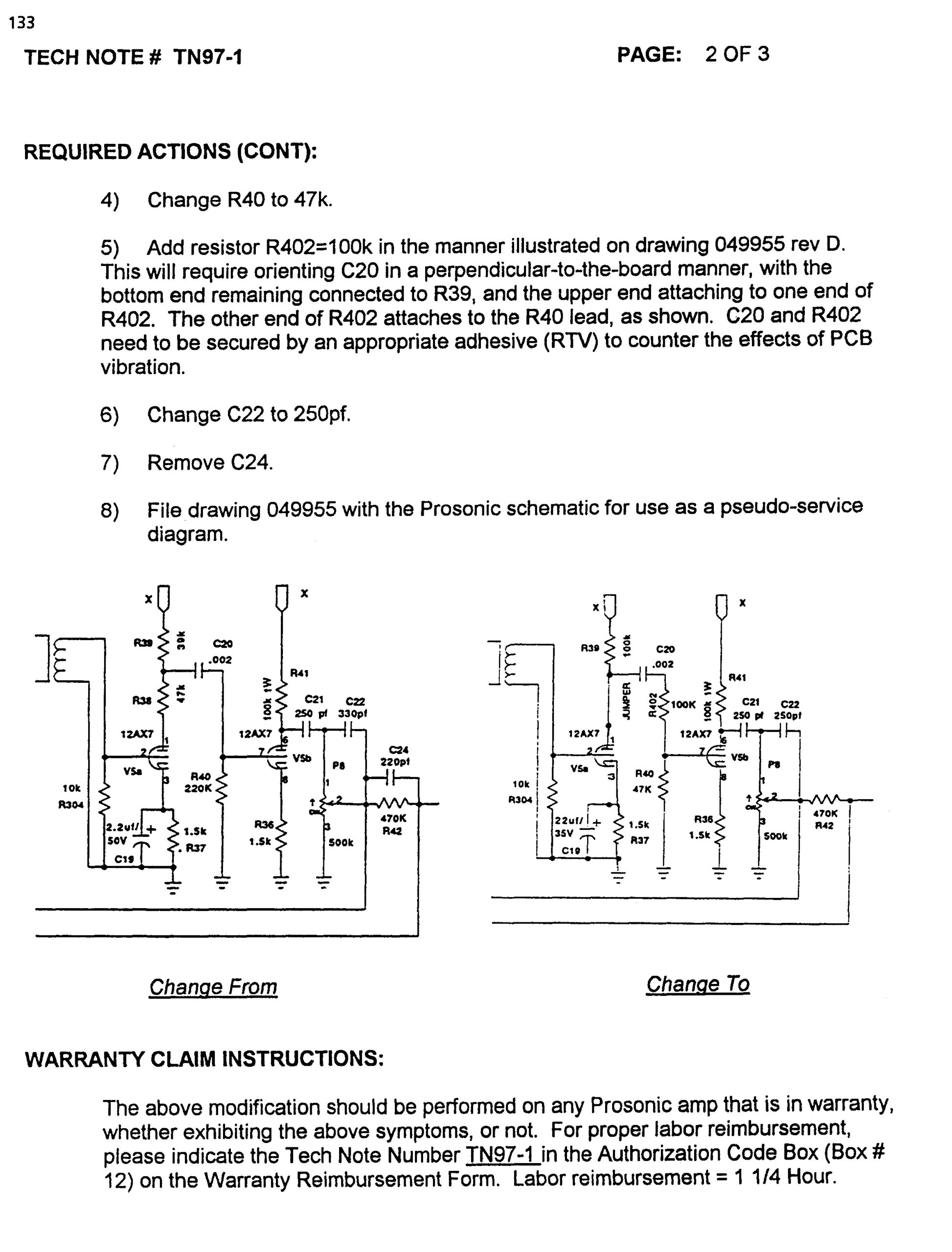 Fender Prosonic Hum tech note tn97-1 page 2