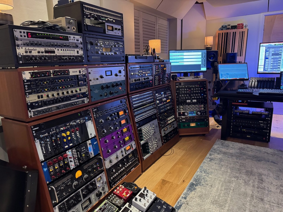 Wide shot of the control room